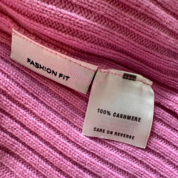 Women's St. John By Marie Gray Pink Cashmere Zip Up Cardigan Sweater - Size S - Picture 6 of 6